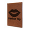 Lips (Pucker Up) Leather Sketchbook - Small - Double Sided