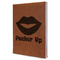 Lips (Pucker Up) Leatherette Journal - Large - Single Sided