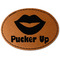 Lips (Pucker Up) Leatherette Patches - Oval