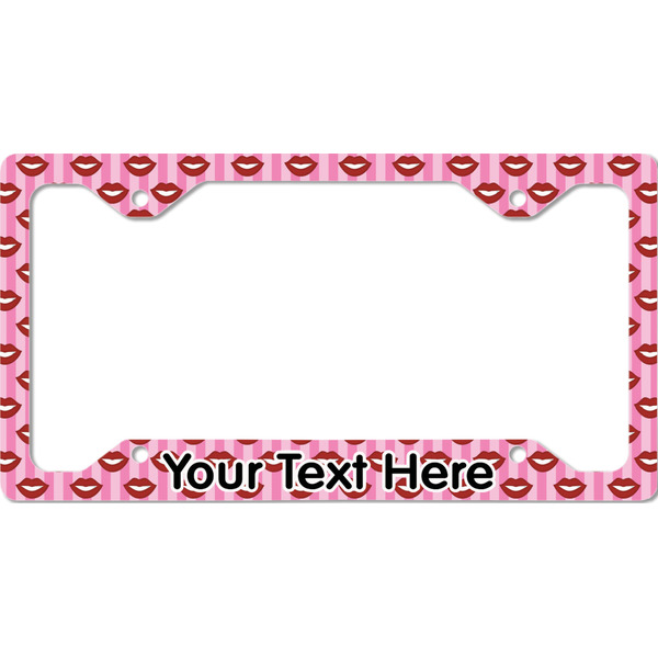 Custom Lips (Pucker Up) License Plate Frame - Style C