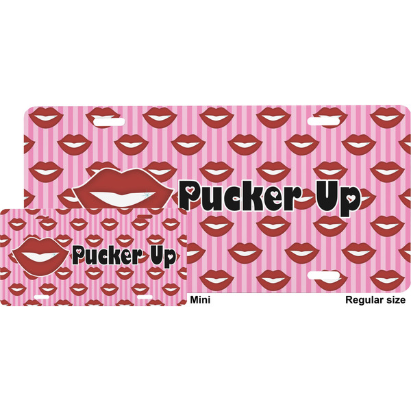 Lips (Pucker Up)  License Plate (Sizes)