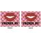 Lips (Pucker Up) Linen Placemat - APPROVAL (double sided)