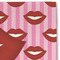 Lips (Pucker Up) Linen Placemat - DETAIL