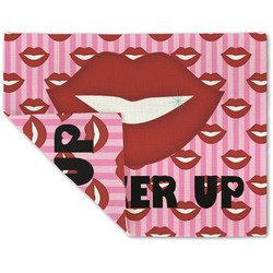 Lips (Pucker Up) Double-Sided Linen Placemat - Single