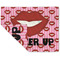 Lips (Pucker Up) Linen Placemat - Folded Corner (double side)