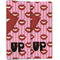 Lips (Pucker Up) Linen Placemat - Folded Half (double sided)