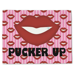 Lips (Pucker Up) Single-Sided Linen Placemat - Single