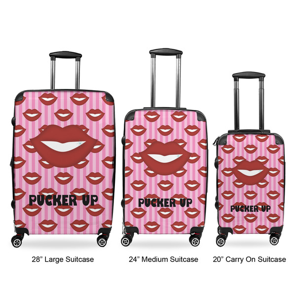 Lips (Pucker Up) Luggage Bags all sizes - With Handle
