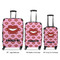 Lips (Pucker Up) Luggage Bags all sizes - With Handle