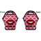 Lips (Pucker Up) Lunch Bag - Front and Back