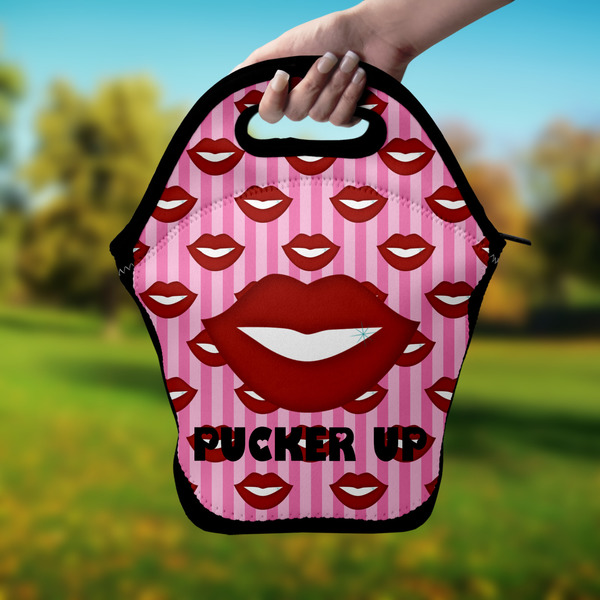 Lips (Pucker Up) Lunch Bag - Hand