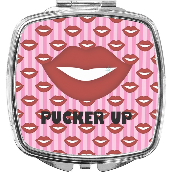 Custom Lips (Pucker Up) Compact Makeup Mirror