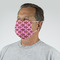Lips (Pucker Up) Mask - Quarter View on Guy