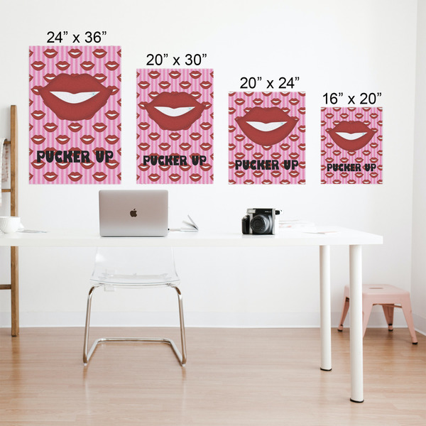 Lips (Pucker Up) Matte Poster - Sizes