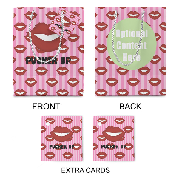 Lips (Pucker Up) Medium Gift Bag - Approval