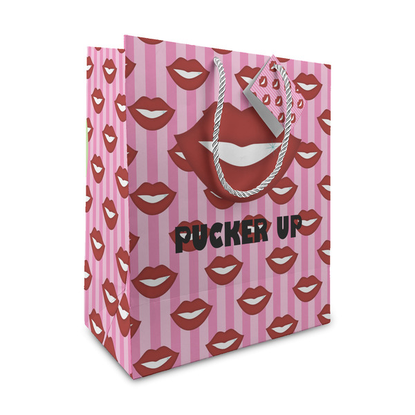 Custom Lips (Pucker Up) Medium Gift Bag