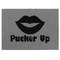 Lips (Pucker Up) Medium Gift Box with Engraved Leather Lid - Approval
