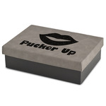 Lips (Pucker Up) Gift Boxes w/ Engraved Leather Lid