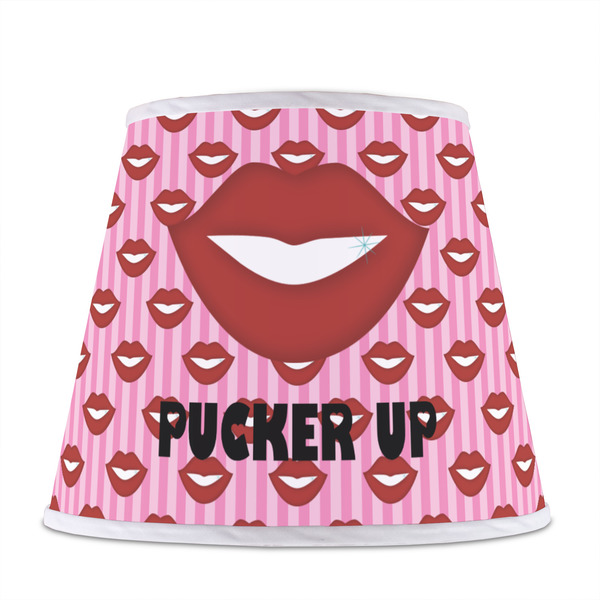 Lips (Pucker Up) Poly Film Empire Lampshade - Front View