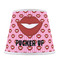 Lips (Pucker Up) Poly Film Empire Lampshade - Front View