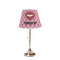 Lips (Pucker Up) Poly Film Empire Lampshade - On Stand