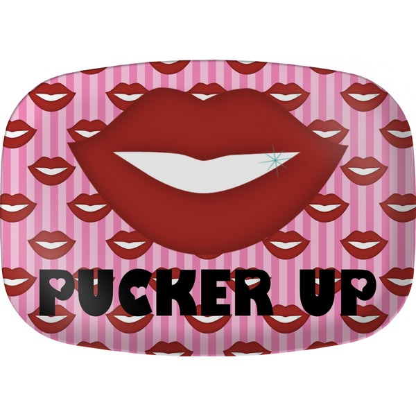 Custom Lips (Pucker Up) Melamine Platter