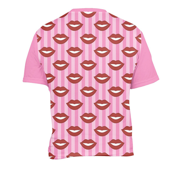 Lips (Pucker Up) Men's Crew Neck T Shirt Medium - Back