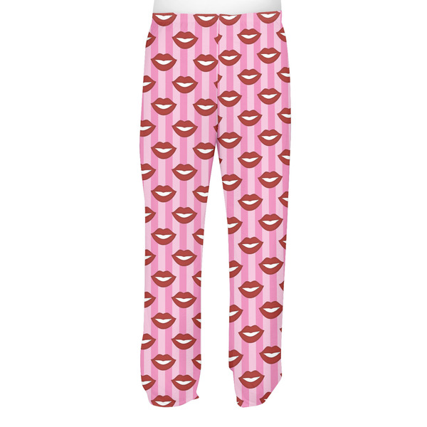 Lips (Pucker Up) Men's Pjs Back - on model
