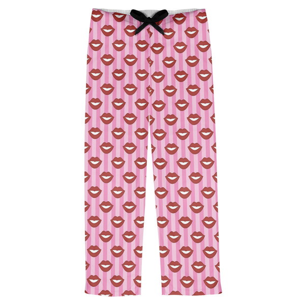 Custom Lips (Pucker Up) Mens Pajama Pants - XL