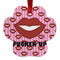 Lips (Pucker Up) Metal Paw Ornament - Double Sided