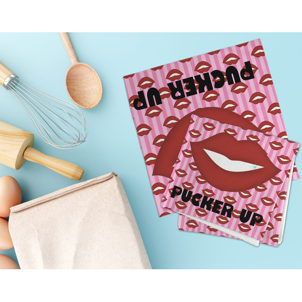 Lips (Pucker Up) Microfiber Dish Rag - LIFESTYLE