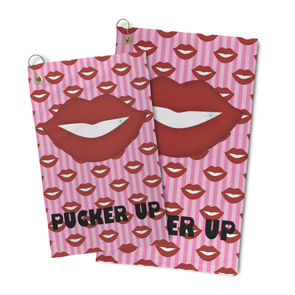Lips (Pucker Up) Microfiber Golf Towel - PARENT/MAIN
