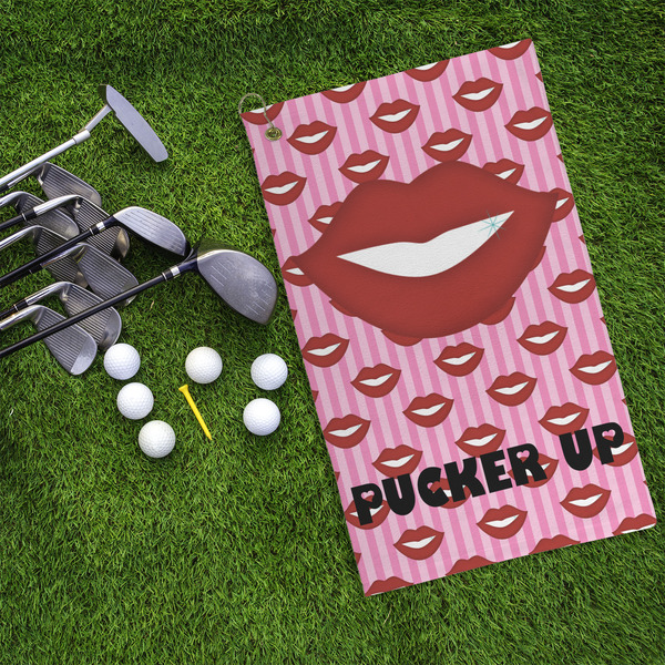 Lips (Pucker Up) Microfiber Golf Towels - LIFESTYLE