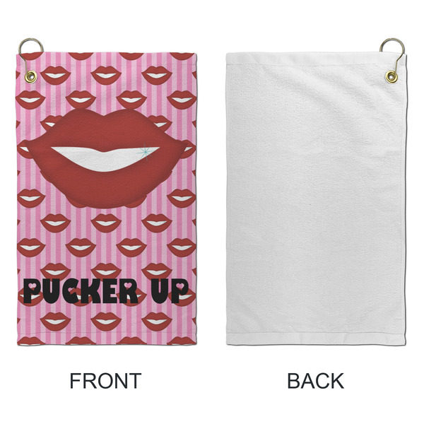 Lips (Pucker Up) Microfiber Golf Towels - Small - APPROVAL