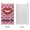 Lips (Pucker Up) Microfiber Golf Towels - Small - APPROVAL