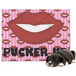 Lips (Pucker Up) Dog Blanket - Large