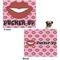 Lips (Pucker Up) Microfleece Dog Blanket - Large- Front & Back