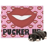Lips (Pucker Up) Dog Blanket