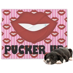 Lips (Pucker Up) Dog Blanket - Regular