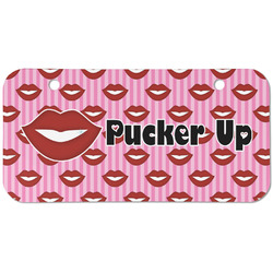 Lips (Pucker Up) Mini/Bicycle License Plate (2 Holes)