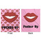 Lips (Pucker Up) Minky Blanket - 50"x60" - Double Sided - Front & Back