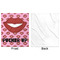 Lips (Pucker Up) Minky Blanket - 50"x60" - Single Sided - Front & Back