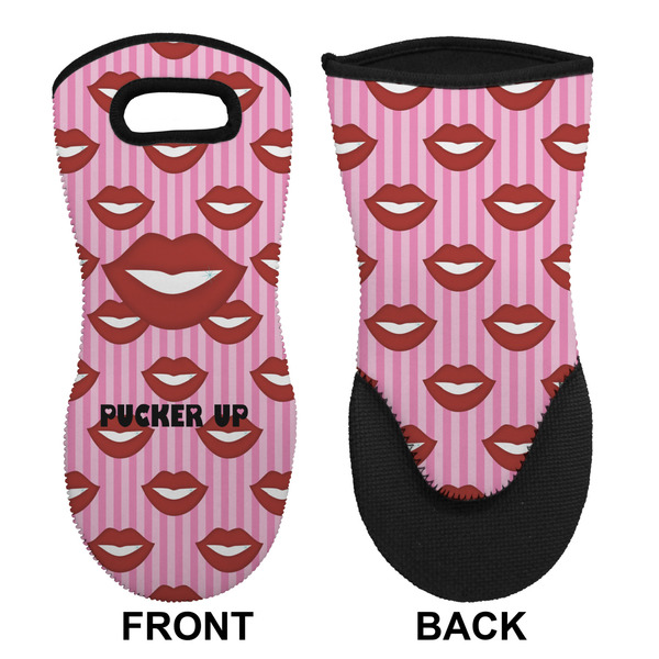 Lips (Pucker Up)  Neoprene Oven Mitt (Front & Back)