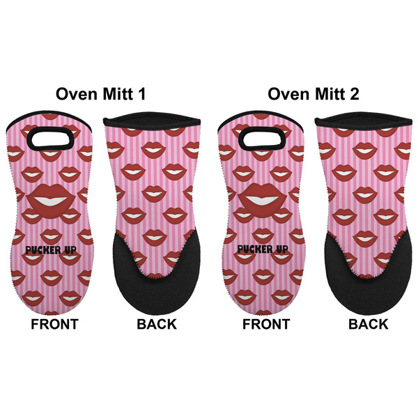 Lips (Pucker Up) Neoprene Oven Mitt - Set of 2 - Approval