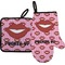 Lips (Pucker Up) Oven Mitt & Pot Holder Set
