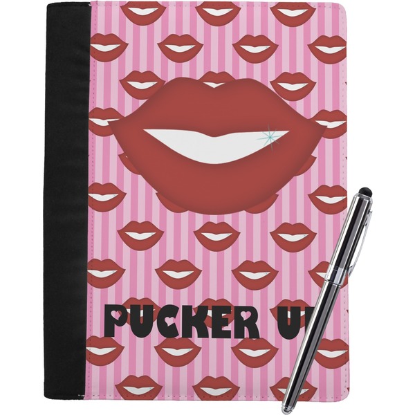 Custom Lips (Pucker Up) Notebook Padfolio - Large