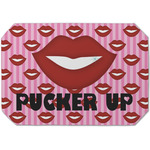 Lips (Pucker Up) Dining Table Mat - Octagon (Single-Sided)