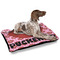 Lips (Pucker Up) Outdoor Dog Beds - Large - IN CONTEXT