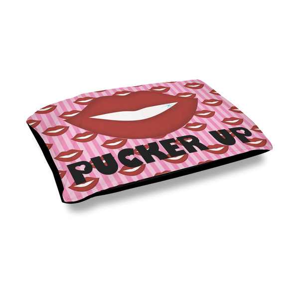 Custom Lips (Pucker Up) Outdoor Dog Bed - Medium