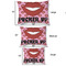 Lips (Pucker Up) Outdoor Dog Beds - SIZE CHART